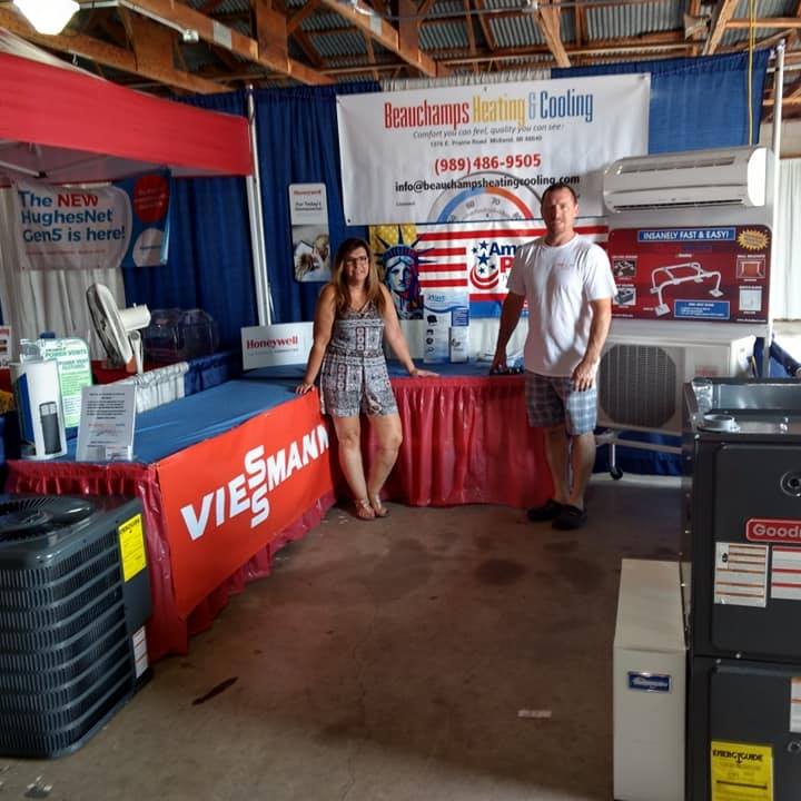 Beauchamps Heating and Cooling at the Midland County Fair 2018